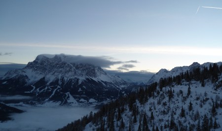 Zugspitze vom Morgen des 22.12. 2012