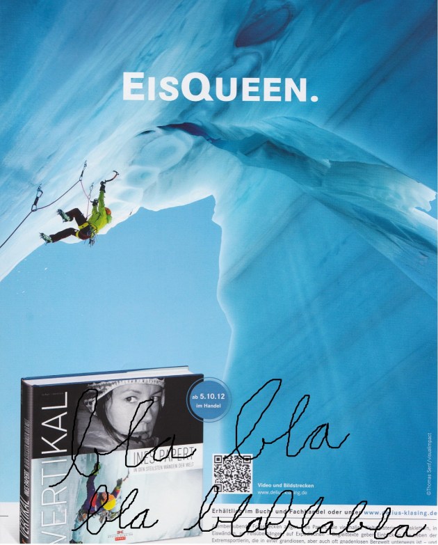 Reklame für Ines Paperts Buch